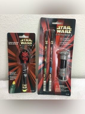 3/$25 NWT Vintage Pentech Star Wars Episode I No. 2 Pencil Sharpener Highlighter
